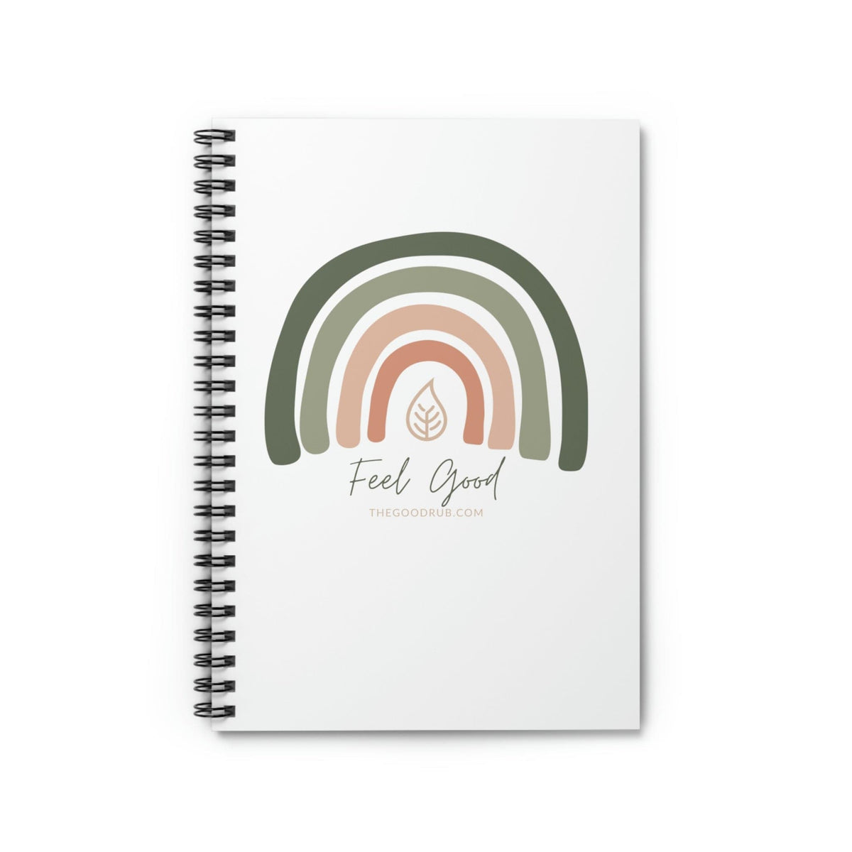 Feel Good Rainbow Spiral Notebook - Ruled Line - The Good Rub