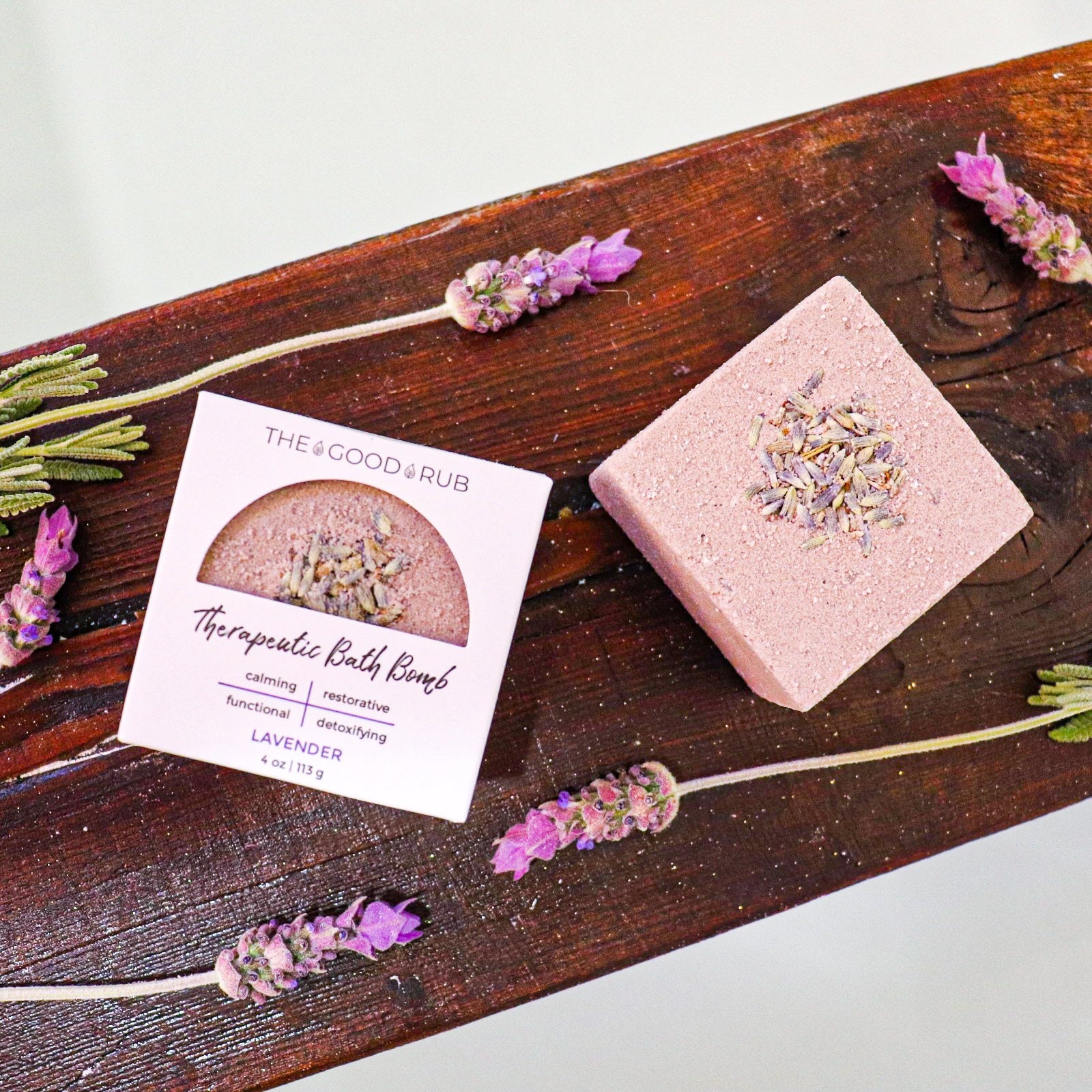 Herbal - Infused Lavender Bath Bombs - The Good Rub