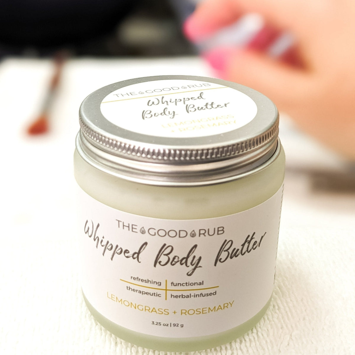 Lemongrass + Rosemary Whipped Body Butter - The Good Rub